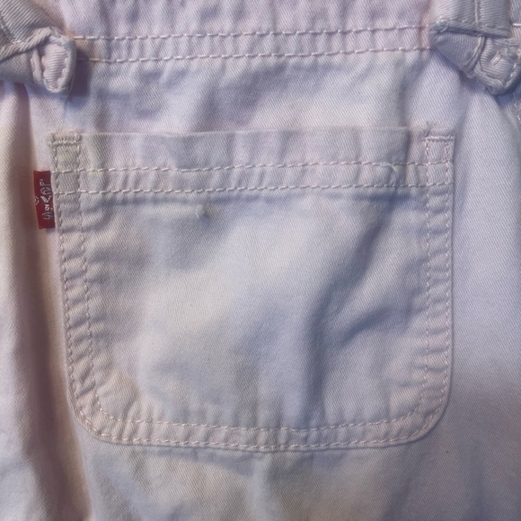 Girls Pale Pink Levi’s Shorts Overalls - Picture 3 of 5